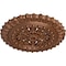 Ekena Millwork Sellek Ceiling Medallion (Fits Canopies up to 1 1/8"), 18 1/2"OD x 7/8"ID x 1 1/2"P, Polished Copper CM18SKPOS - alternate 3